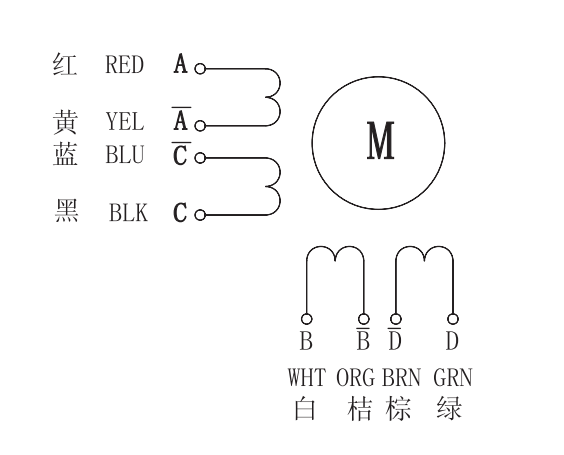 86步進電機接線圖